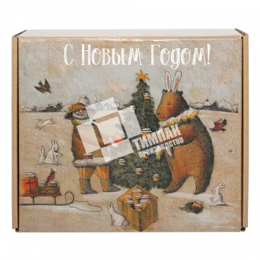 Кашированная коробка под мёд