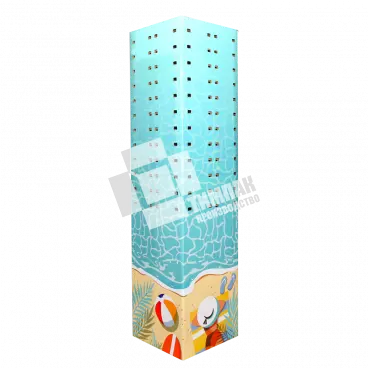 Картонная стойка под очки 400x400x1600 мм