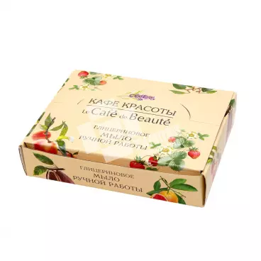 Кашированная коробка – шоубокс для мыла с офсетной печатью