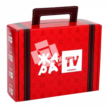 Подарочная картонная упаковка "Жара TV"