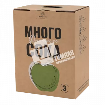 Коробка-бэгинбокс под сок 166х116х219 мм