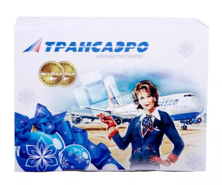 Новогодняя коробка для чайной пары