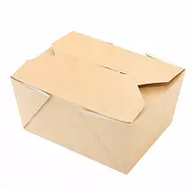 Фолд Бокс для продуктов с ламинацией, 130х105х65 мм, 600 мл
