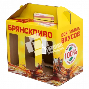 Коробка для шести банок пива