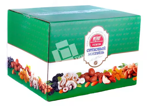 Коробка четырехклапанная для орехов и сухофруктов