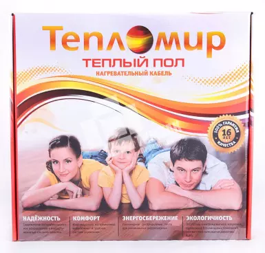 Кашированная коробка для теплых полов с офсетной печатью