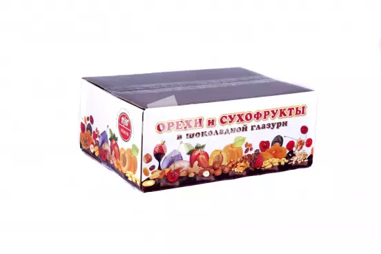 Гофроящик 4-х клапанный под орехи и сухофрукты