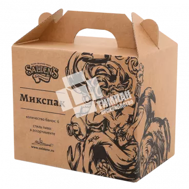 Коробка для 6 банок пива
