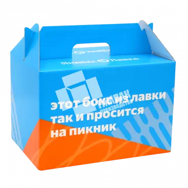 Коробка яндекс-лавка для пикника 300х200х200 мм